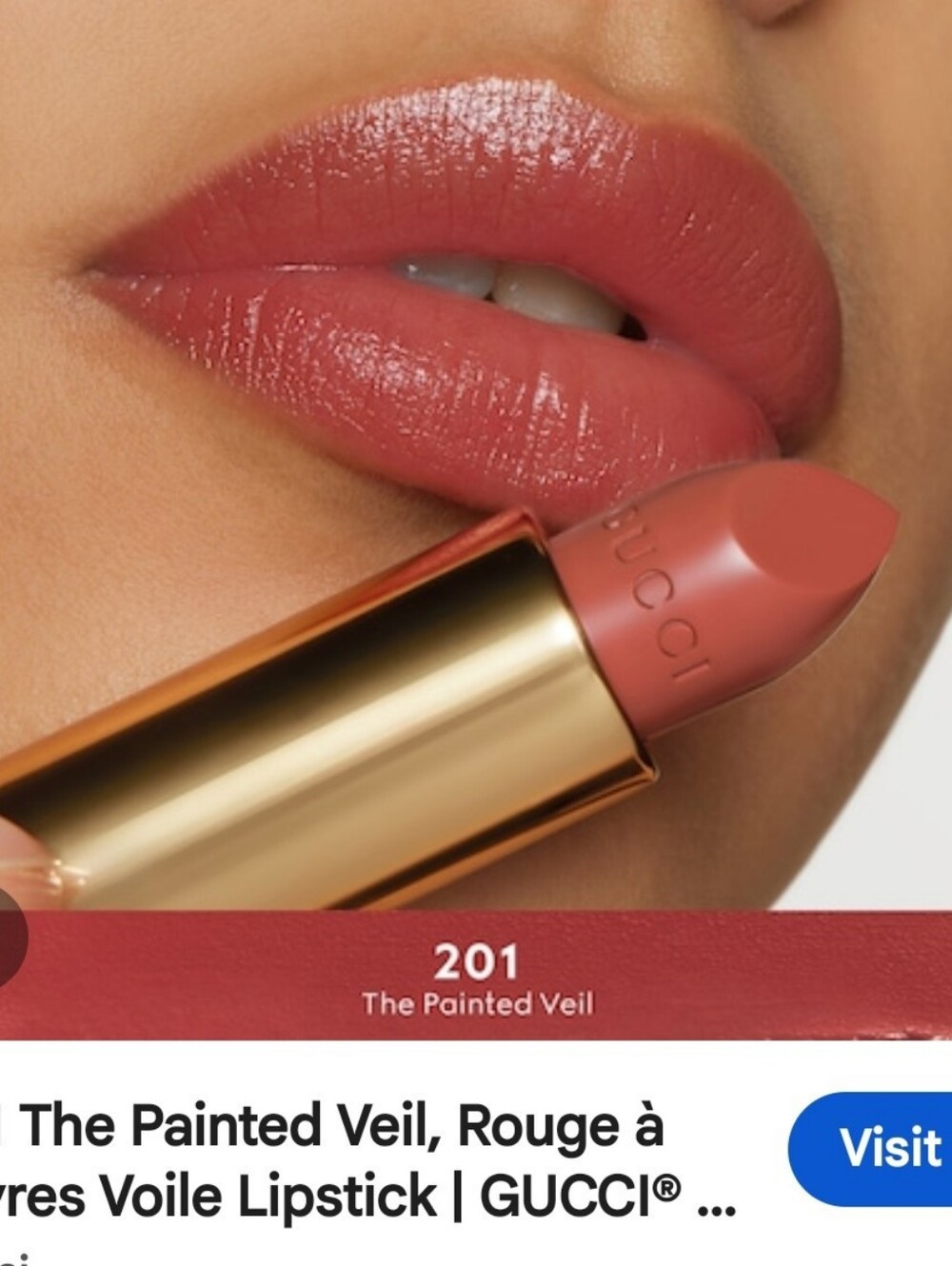 Gucci Satin Lipstick -  201